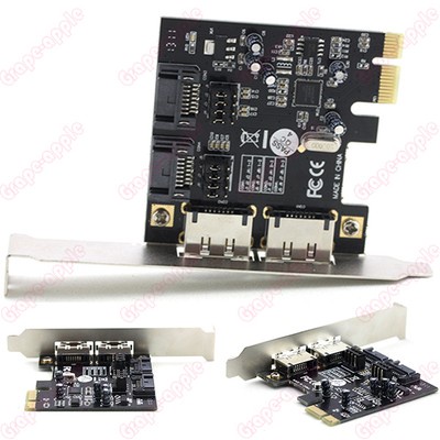 KDQ11 Pci-E Express Sata 3 Sata 3.0 6gb/S Esata Sata III Card SPC-1402