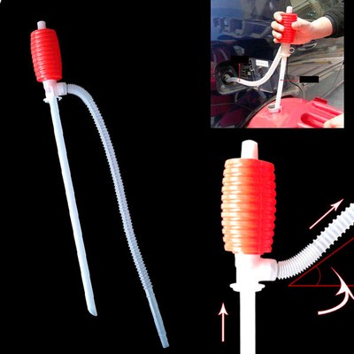 Portable Manual Car Siphon Hose Gas Oil Water Liquid Transfer Hand Pump Sucker