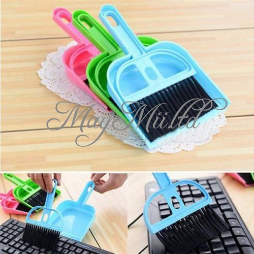 Creative Mini Computer Desk Keyboardk Dustpan Broom Netboo Desk Table Brush