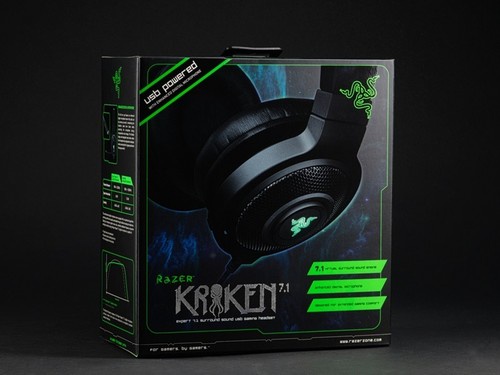 Razer Kraken 7.1 Expert Surround Sound USB Gaming Headset with Microphone New