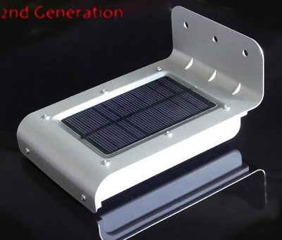 16 LED Solar Power Motion Sensor Garden Security Lamp Outdoor Waterproof Light H