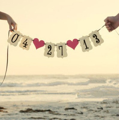 PERSONALISED Wedding Banner Save the Date Great For wedding Photo Props