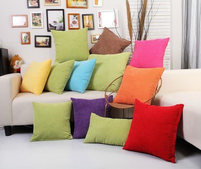 Confortable Corn Kernels Corduroy Cushion Cover Pillow Throw Case Home Car Decor
