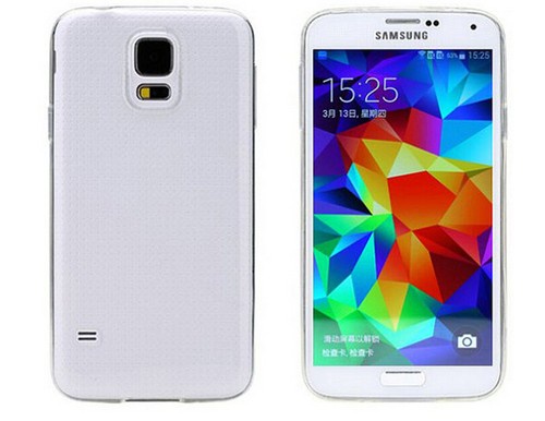 2PCS ultra-thin transparent TPU soft shell Case For Samsung Galaxy S5 i9600