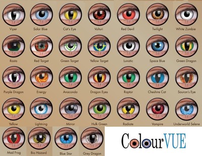 ColourVUE Crazy Farbige Kontaktlinsen Funlinsen Coloured Contact Lenses CHOOSE