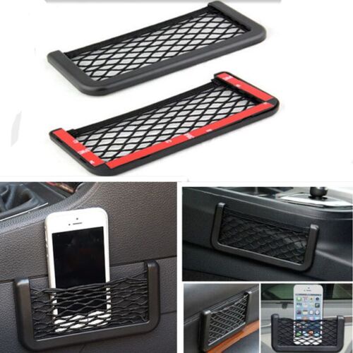 Black Auto Car Storage Mesh Resilient String Bag Holder Pocket Organizer large