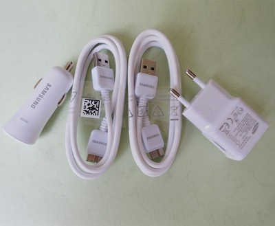 ORIGINAL OEM Quality Wall &Car; Charger 3.0 USB Cable For Samsung Galaxy S5 Note3