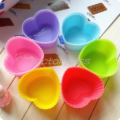 DIY Silicone Cake Muffin Chocolate Cupcake Case Liner Baking Cup Mould 7CM MUS