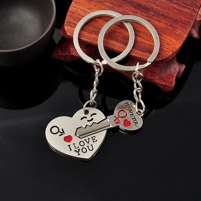 Hot Couple Key Chain Ring Keyring Keyfob 