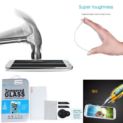 Premium Real Tempered Glass Film Screen Protector Kit For Samsung Galaxy S4 S5
