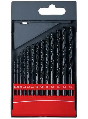 Set of 13 professionals metal drills bits HSS DIN 338 box case kit lot tool