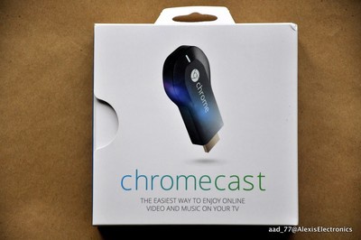 NEW GOOGLE CHROMECAST MEDIA STREAMING DEVICE NEW IN BOX FAST FREE SHIPPING