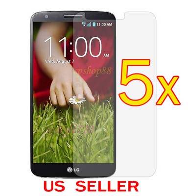 5x LG G2 Clear LCD Screen Protector Guard Cover Film