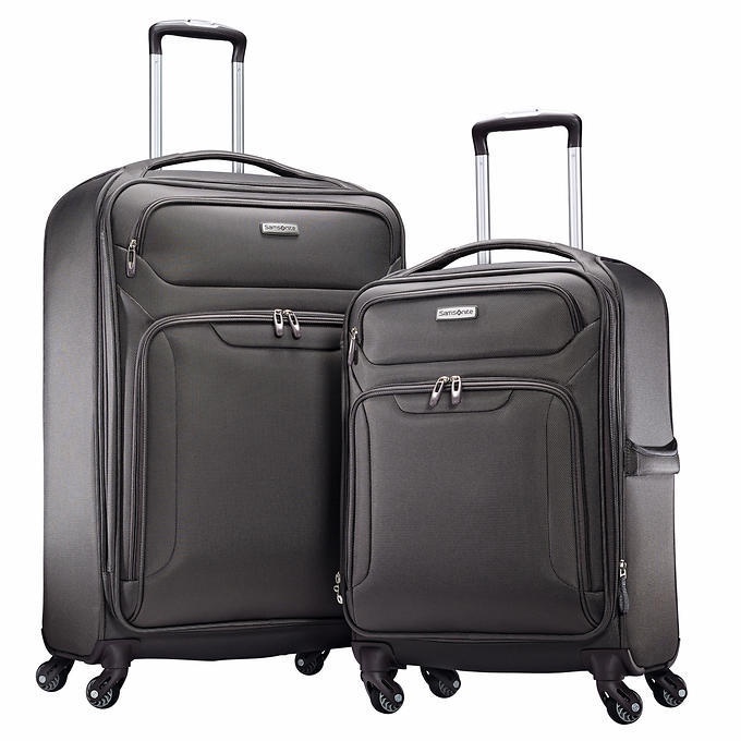SAMSONITE Ultralight extreme  2 PIECE SET BLACK SPINNERS LUGGAGE/SUITCASE SET