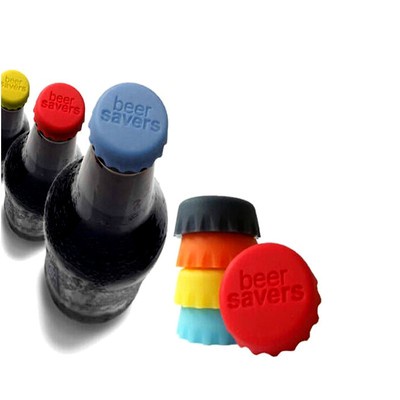 6 Pcs/Set Beer Bottle Lid Cover Beer Saver Stopper Corks Cap Reusable
