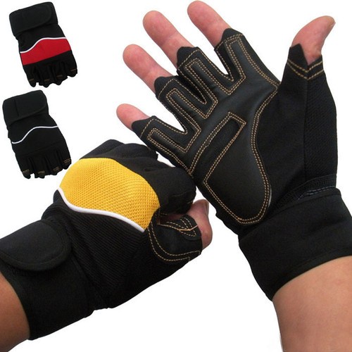 Sport Fitness workout weight lifting training wrist wrap support Gym gloves