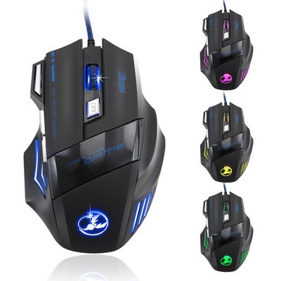 5500 DPI 7 Button LED Optical USB Wired Gaming Mouse Mice For Pro Gamer Cheap