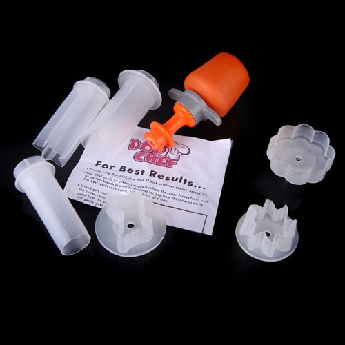 Convenient 6 Shape Cake Fruit Maker Kitchen Tool Pop Chef Food Decorator Cutter