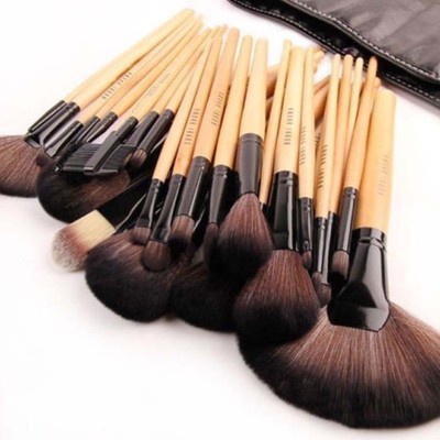 Pro 24 Pcs Makeup Brush Cosmetic Tool Kit Eyeshadow Powder Brush Set + Case OP