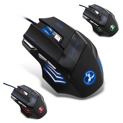 3200 DPI 7 Button LED Optical USB Wired Gaming Mouse Mice For Pro Gamer TM