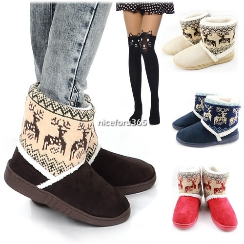 New Hotsale N4U8 Women's Warm Snow Boots Shoes Thicken Winter Boots Sexy Sock