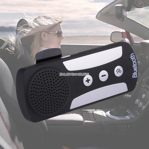 Bluetooth 3.0 Handfree Dual Link Visor Mount Car Multipoint Speakerphone Kit EN2