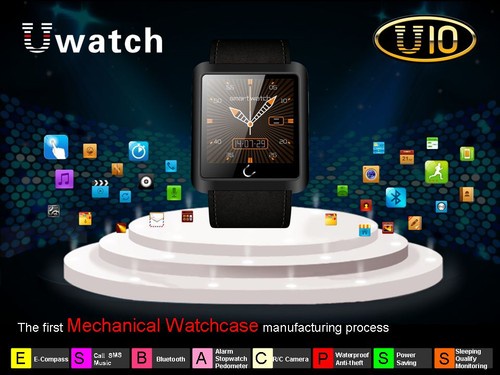 U10L Bluetooth Smart Wrist Watch Phone Mate For IOS iPhone Android Samsung