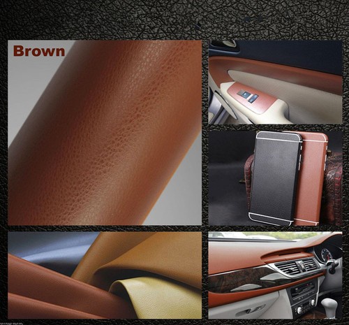 Car Interior Striae Fiber Leather Textured Vinyl Wrap Sticker Decal Film  Newest