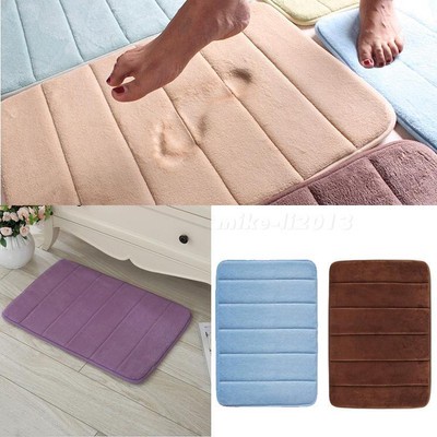 Memory Foam Bath Mat 40*60 Absorbent Slip-resistant Pad Bathroom Bath Mats