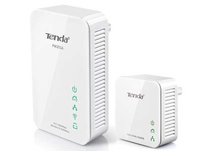 Tenda 300Mbps Wireless Powerline Adapter KIT HomePlug 2.4GHz WiFi Extender_US/EU