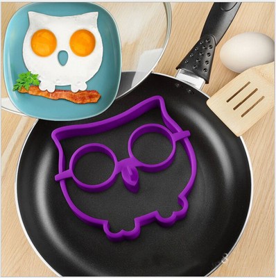Creative Silicone Up Owl Omelette Egg Fried Frying Mould Pancake Mold Ring 008
