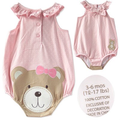 NEW Infant Girls' Bodysuits Bear style 3~24months (HA2168)