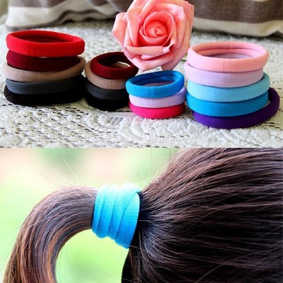 New High Quality 10pcsElastic Rope Ring Hairband Women Hair Band Ponytail Holder