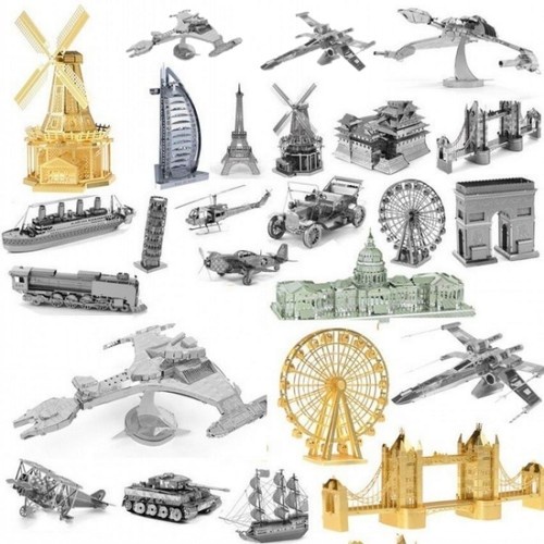 Brand New 3D Metal Model Puzzle No Glue Jigsaw Laser Cut Assembly DIY Toys Gifts