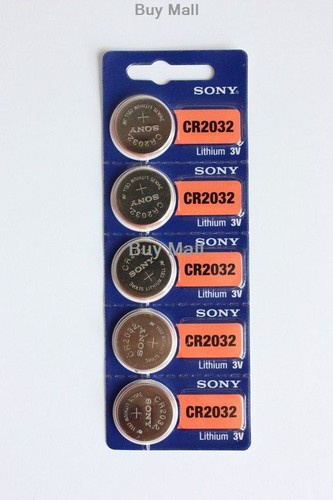 New Sony CR2032 3V 2032 battery cell coin button for watch Japan Made 5 pcs