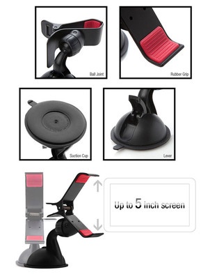Car Windshield Mount Holder Stand Bracket for iPhone SAMSUNG Universal GPS Phone