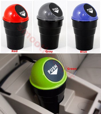 Mini Office Home Auto Vehicle Car Trash Rubbish Bin Can Garbage Dust Case Holder