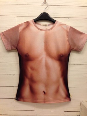 New Creative Fashion Women/Mens muscle men Funny 3D Print Casual T-Shirt B27