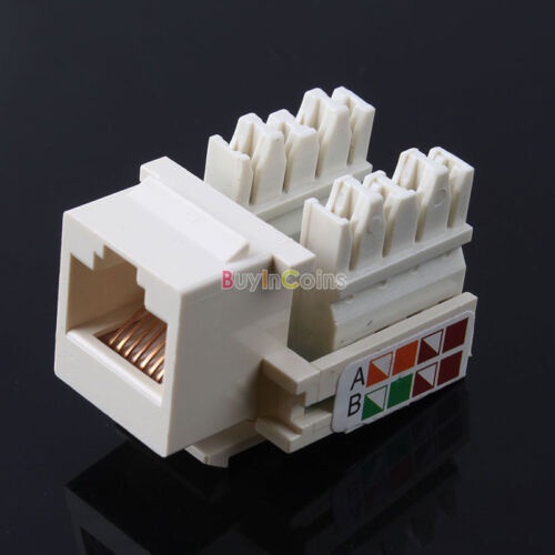 1pcs Cat5e RJ45 110 Punch Down Keystone Network Ethernet Jack Port BA