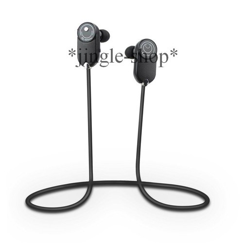 Black Wireless Bluetooth Stereo Earbuds Handsfree Headset Earphone with Micphone