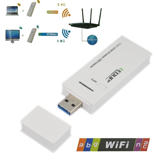 USB 3.0 1200M 2.4G/5.8G Dual-Band Support SuperSpeed Wireless Adapter 802.11 AC