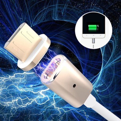 2.4A Micro USB Charging Cable Magnetic Adapter Charger for Samsung Android Phone
