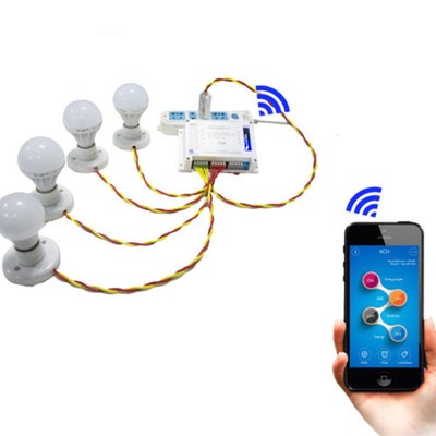 Sonoff 4CH 4 Channel Din Rail Mounting WiFI Wireless Smart Switch APP Remote New