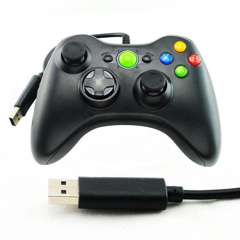 Fit XBox360 Black Wired USB Gamepad Controller Joystick Joypad for Microsoft PC