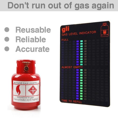 Propane Butane LPG Fuel Gas Tank Level Indicator Magnetic Gauge Caravan Bottle