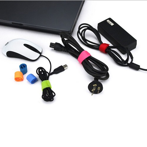 2015 7-100Pcs Velcro Cable Cord Tie Strap Wire Rope Organiser Holder Trim J88
