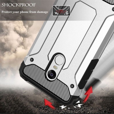 Luxury Hard Armor Shockproof Silicone Cover Case For Xiaomi Redmi Note 4 3 Pro