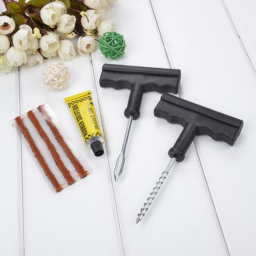 Easy Carring Car Tubeless Tyre Puncture Repair Kit Tool Tire Plug 6 In 1 Set UP