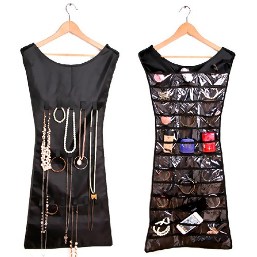 Jewelry Brooch Closet Display Organizer Holder Pocket Storage Hanging Hot Dress
