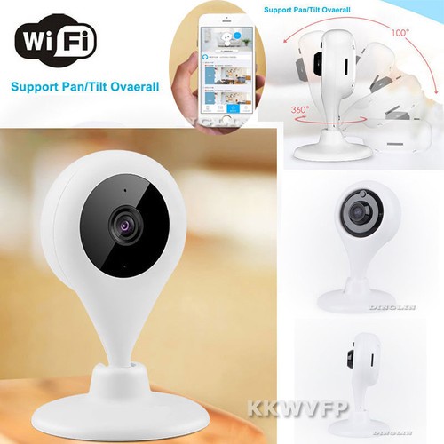 HD 720P Wireless WIFI IP Camera Indoor Network Security Tilt Night Vision Cam